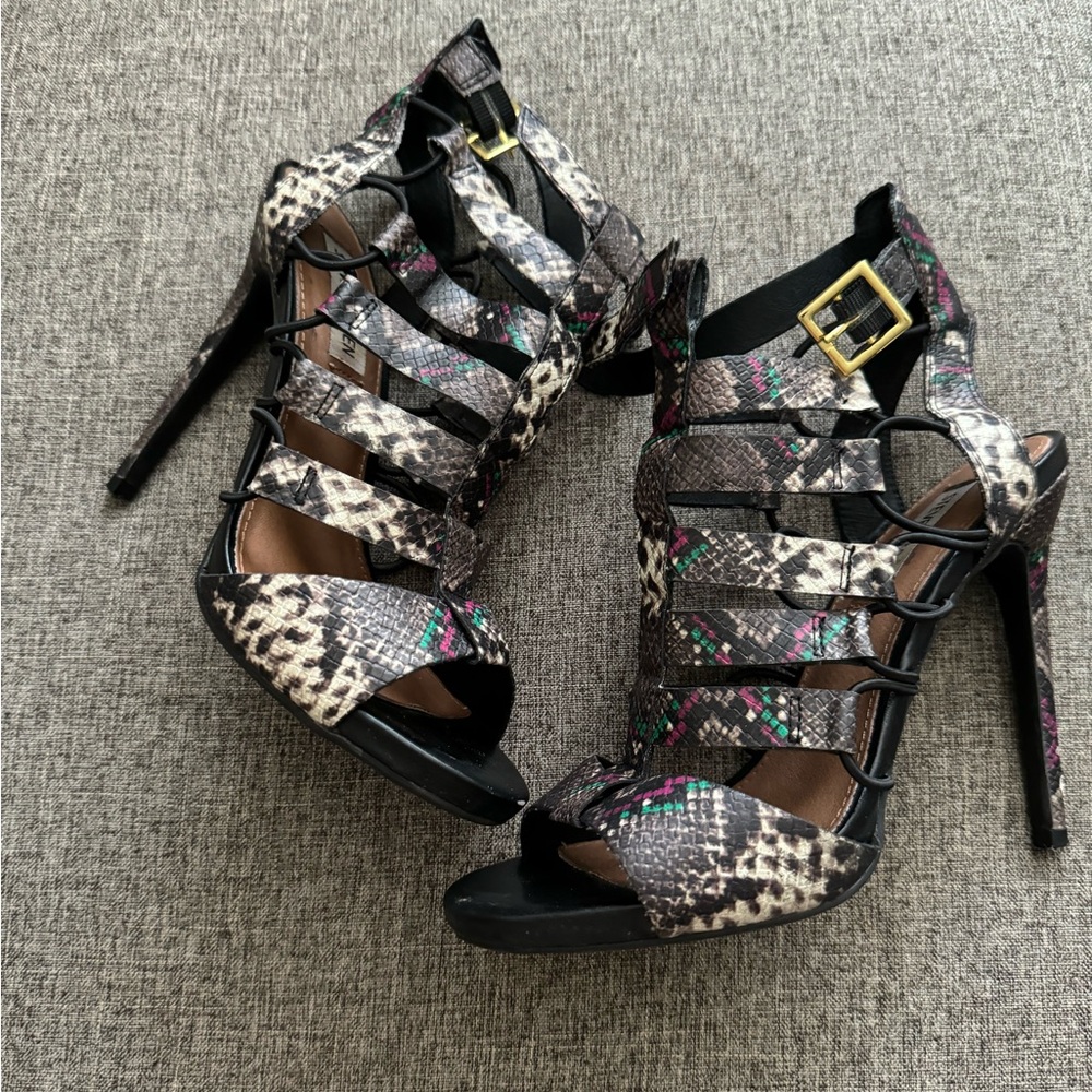 Steve Madden snakeskin heels